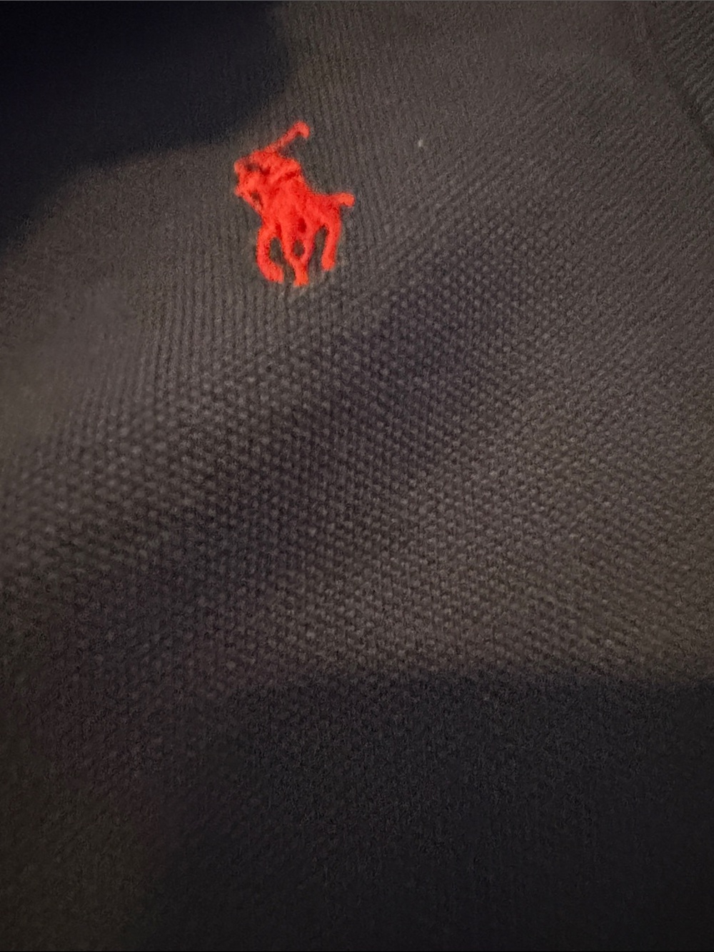 Polo by Ralph Lauren Navy Polo with Red Pony Embroidery - Picture 3 of 4